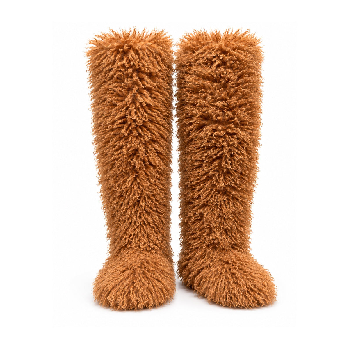 Women's Plush Faux Fur Thigh High Boots