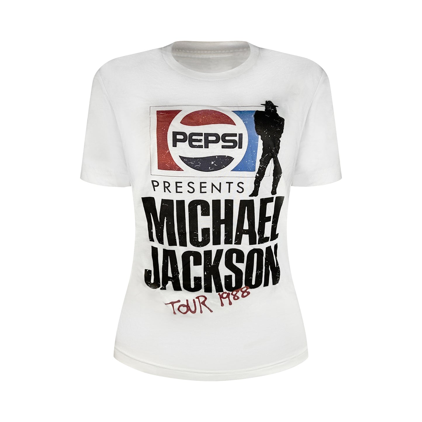 1988 vintage style crewneck graphic tshirt featuring Michael Jackson and Pepsi. 